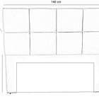 Cabeceira Casal 138cm Para Cama Box Poliana Suede  Marrom - C