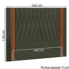 Cabeceira Casal 140 Cm Bella Linho Peer