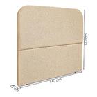 Cabeceira Casal 140 Cm Com Frame Alana Linho Artte