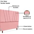 Cabeceira Casal 140 Cm Com Frame Belgica Suede Artte