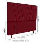 Cabeceira Casal 140 Cm Com Frame Belgica Suede Artte