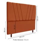 Cabeceira Casal 140 Cm Com Frame Belgica Suede Artte
