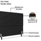 Cabeceira Casal 140 Cm Com Frame Cristal Linho Artte