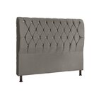 Cabeceira Casal 140 Cm Com Strass Grécia Bege