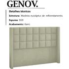 Cabeceira Casal 140 Cm Genov Veludo Peer