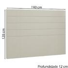 Cabeceira Casal 140 Cm Lisben Linho Peer