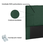 Cabeceira Casal 140 Cm Londres Veludo Verde - Nexta Casa