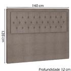 Cabeceira Casal 140 Cm Milan Linho Peer
