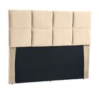 Cabeceira Casal 140 Cm Para Cama Box Poliana  Bege