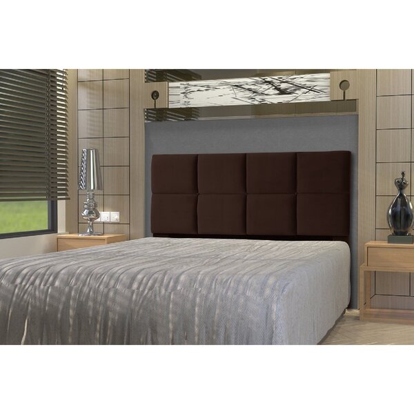 Cabeceira Casal 140 Cm Para Cama Box Poliana  Marrom