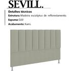 Cabeceira Casal 140 Cm Sevill Veludo Peer