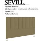 Cabeceira Casal 140 Cm Sevill Veludo Peer