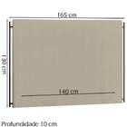 Cabeceira Casal 140 Cm Troy Veludo Peer.