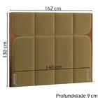 Cabeceira Casal 140 Cm Veron Veludo Peer