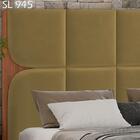 Cabeceira Casal 140 Cm Veron Veludo Peer