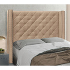 Cabeceira Casal 140 Cm Vicenza Suede - Ssx Multicoisas - Bege