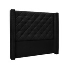 Cabeceira Casal 140 Cm Vicenza Suede - Ssx Multicoisas - Preto