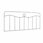 Cabeceira Casal 140cm Aço Aramado Vaticano  Preto