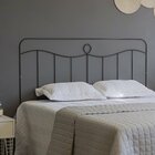 Cabeceira Casal 140cm Aço Aramado Vaticano  Preto