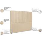 Cabeceira Casal 140cm Allia Linho Rm