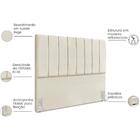 Cabeceira Casal 140cm Allia Suede Rm