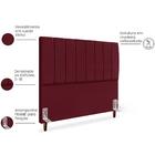 Cabeceira Casal 140cm Arlla Suede Rm