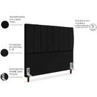 Cabeceira Casal 140cm Arlla Suede Rm