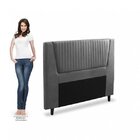 Cabeceira Casal 140cm Barcelona  Chumbo