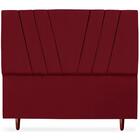 Cabeceira Casal 140cm Bell Suede Terracota Rm