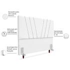 Cabeceira Casal 140cm Bell Suede Terracota Rm