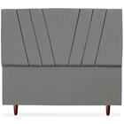 Cabeceira Casal 140cm Bell Suede Terracota Rm