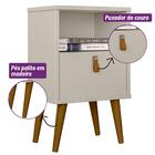 Cabeceira Casal 140cm Com Mesas Laterais Brisa L06 Carvalho/o