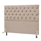 Cabeceira Casal 140cm Cristal Linho Bege