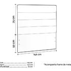 Cabeceira Casal 140cm Greta Suede Vermelho Dmonegatto