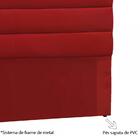 Cabeceira Casal 140cm Greta Suede Vermelho Dmonegatto