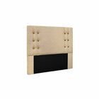 Cabeceira Casal 140cm Linho Gênova Dourado