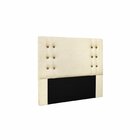 Cabeceira Casal 140cm Linho Gênova Dourado