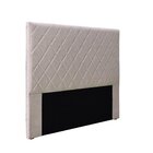 Cabeceira Casal 140cm Linho Rústico Esmeralda  Areia