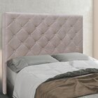 Cabeceira Casal 140cm Linho Rústico Tania  Areia