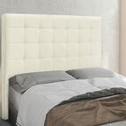 Cabeceira Casal 140cm Linho Rústico Verona  Natural