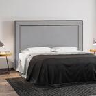 Cabeceira Casal 140cm Mali P02 Veludo Cinza