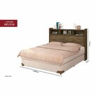 Cabeceira Casal 140cm Melissa  Castanho Wood