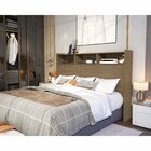 Cabeceira Casal 140cm Melissa  Castanho Wood