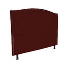 Cabeceira Casal 140cm Para Cama Box Diana Suede Bordô - Ds Es