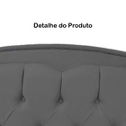 Cabeceira Casal 140cm Para Cama Box Diana Suede Cinza - Ds Es
