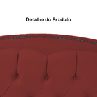 Cabeceira Casal 140cm Para Cama Box Diana Suede Vermelho - Ds