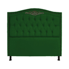 Cabeceira Casal 140cm Para Cama Box Greta Suede Verde - Ds Es