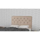 Cabeceira Casal 140cm Ravena Bege Suede Carolina Moveis