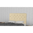 Cabeceira Casal 140cm Ravena Bege Tecido Sintético Carolina M