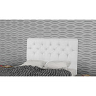 Cabeceira Casal 140cm Ravena Branco Tecido Sintético Carolina